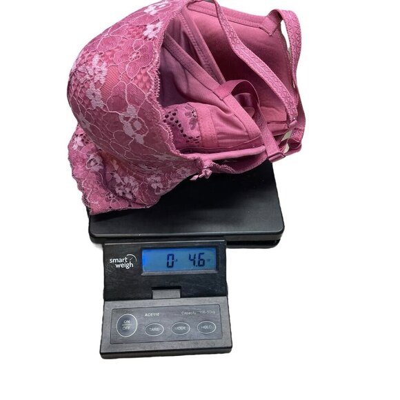 NEW Adored by Adore Me sz 40DD Payal Longline Underwire Floral Lace Demi Cup Bra - Picture 7 of 7